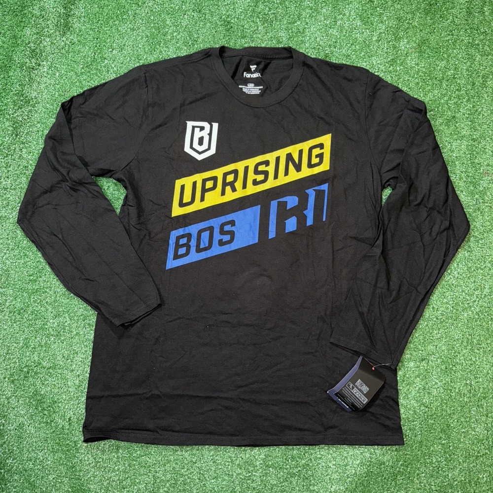 Boston Uprising Overwatch Long Sleeve Shirt Fanatics Black Men's Size L‎